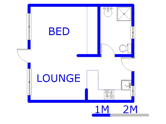 Floor plan of the property in Rivonia