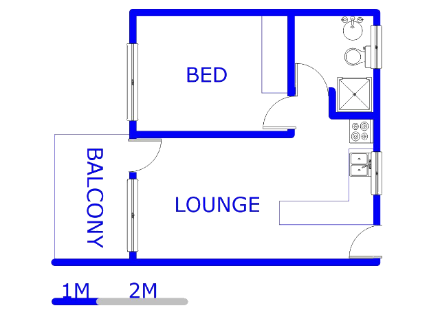 Floor plan of the property in Comet