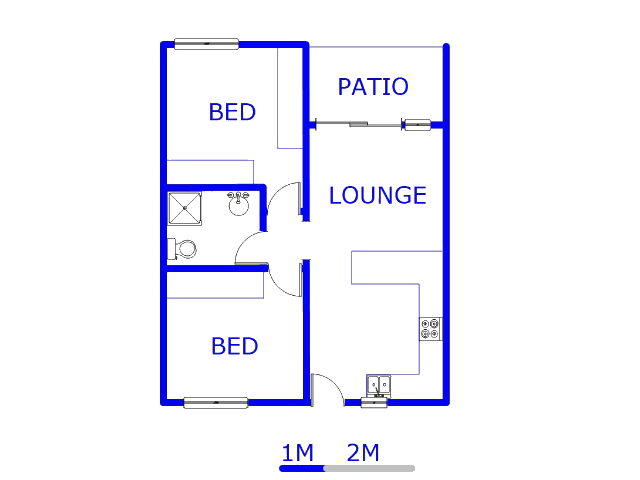 Floor plan of the property in Lilianton