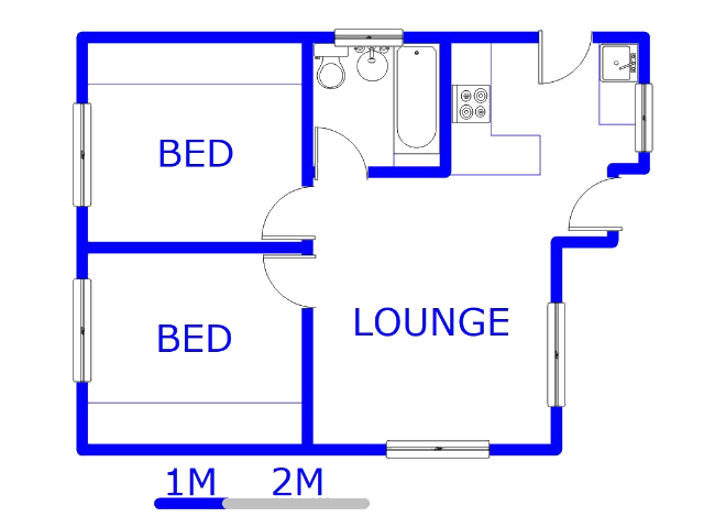 Floor plan of the property in Soshanguve East