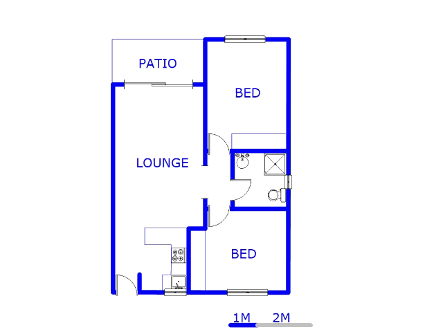 Floor plan of the property in Lone Hill