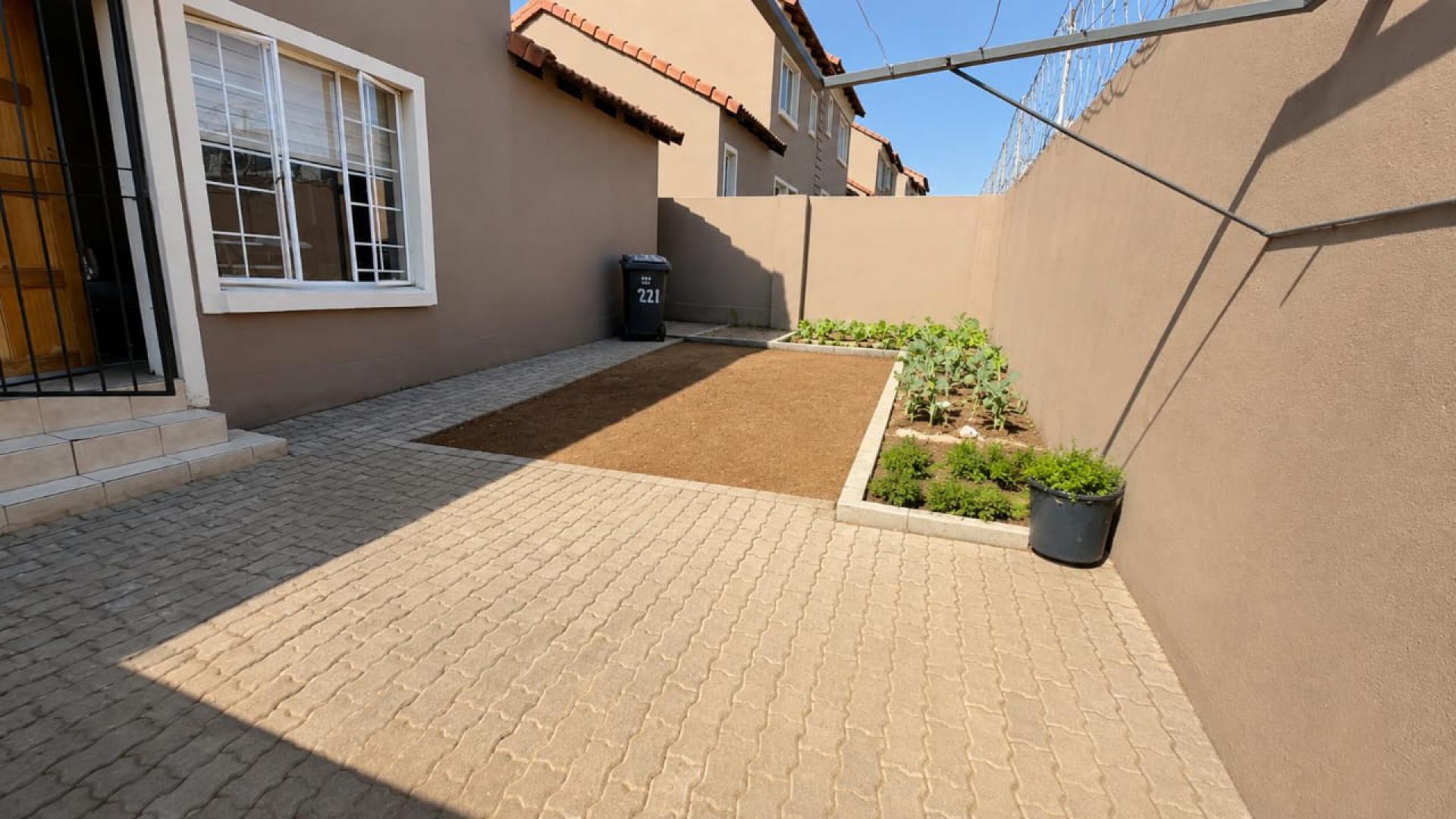 Backyard of property in Halfway Gardens