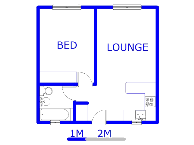 Floor plan of the property in Ravenswood