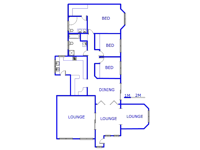 Floor plan of the property in Oakdene