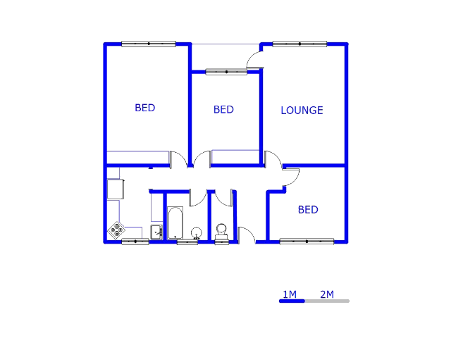 Floor plan of the property in Gresswold
