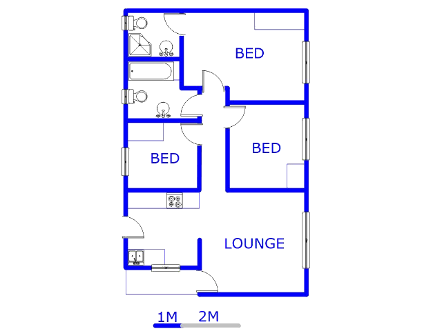 Ground Floor - 74m2 of property for sale in Crystal Park