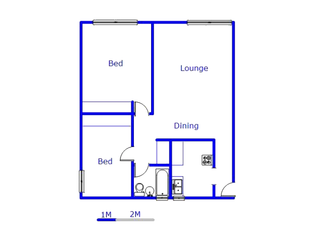 Floor plan of the property in Proclamation Hill