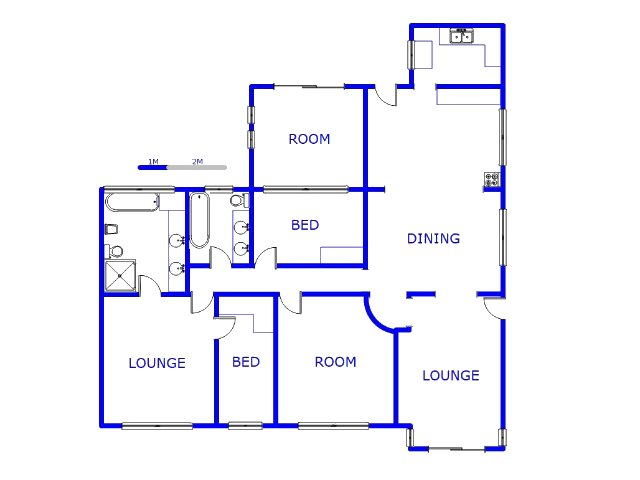 Floor plan of the property in Orange Grove