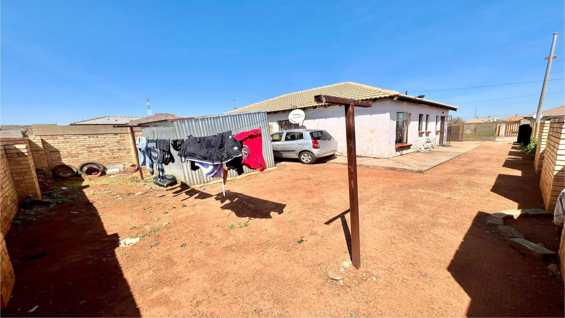 Backyard of property in Westonaria