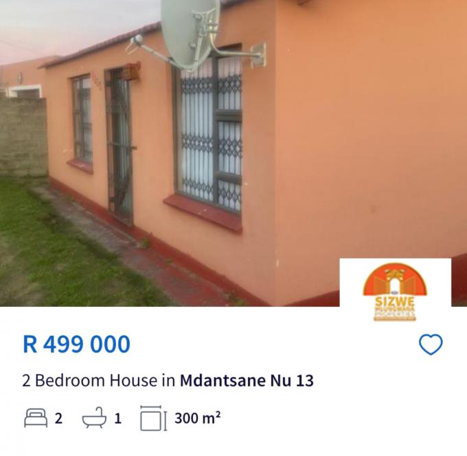 2 Bedroom House for Sale For Sale in Mdantsane - MR724382