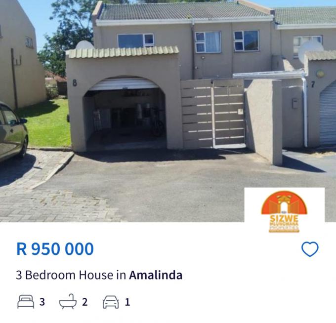 3 Bedroom House for Sale For Sale in Amalinda - MR724385