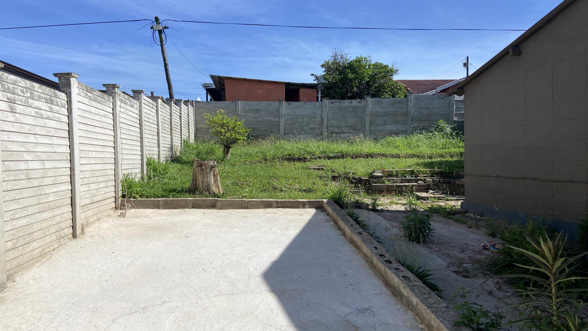 Backyard of property in Belfort