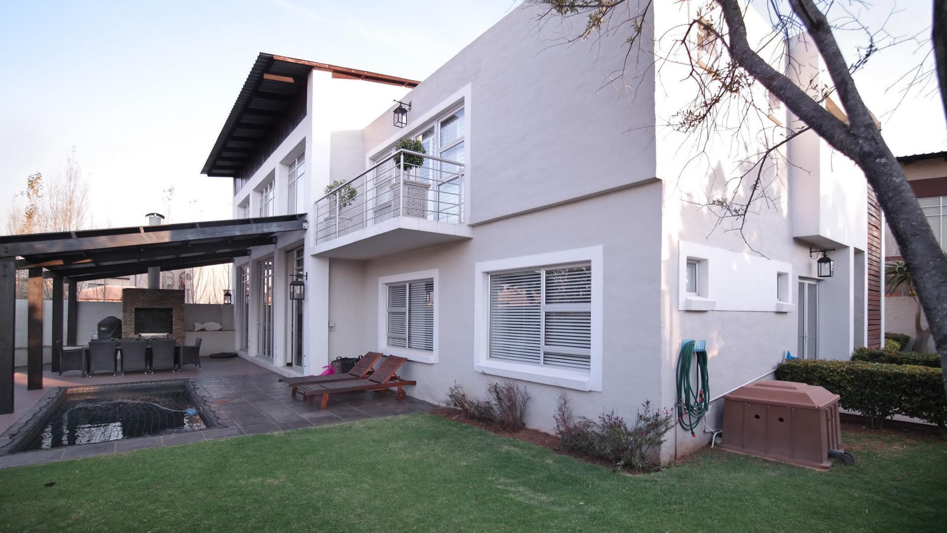 Backyard of property in Silver Lakes Golf Estate