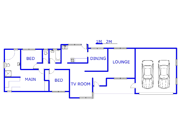 Floor plan of the property in Lenasia South